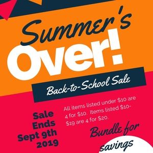 Back to School Sale